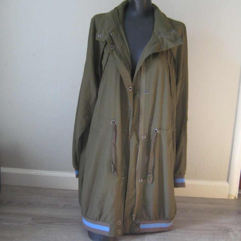 Free People Windswept Hooded Jacket In Moss Green